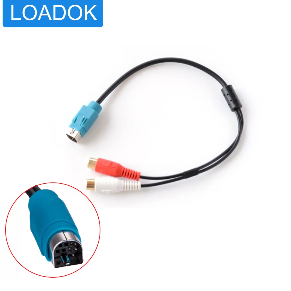 Автомобильное CD-радио Connector RCA Aux 2RCA Jack, кабель для сабвуфера, для фотографий
