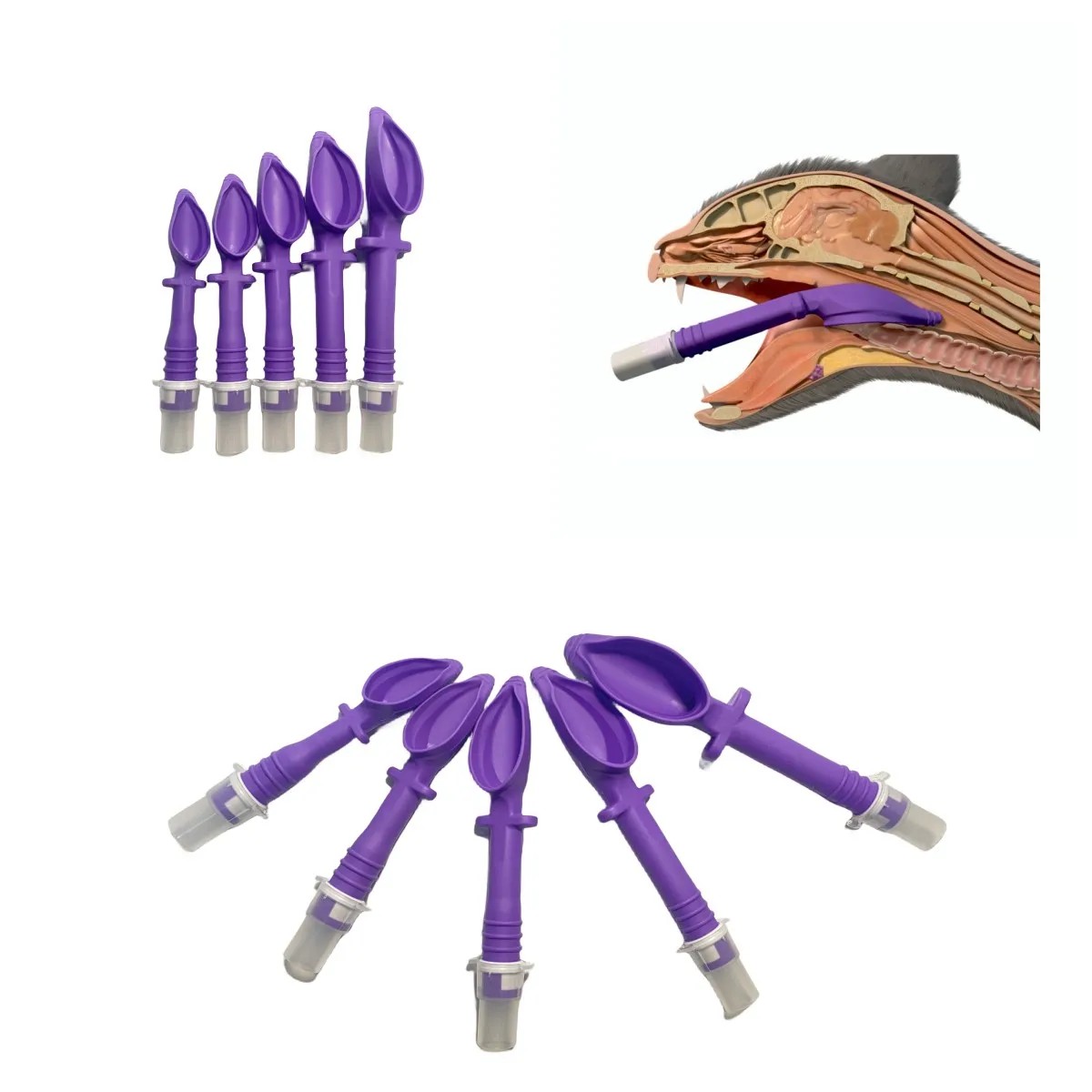 Cat Blind Intubation Tube Medical Soft V-Gel Supraglottic Airway ET Tube Device Cats Veterinary Tools