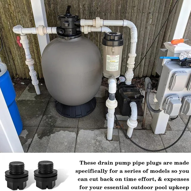 Medence Lefolyó Dugók Fekete Szivattyú Cső Dugó Univerzális Sapkák O Gyűrűs Tömítés Pótlásokkal A Számára - Image 2