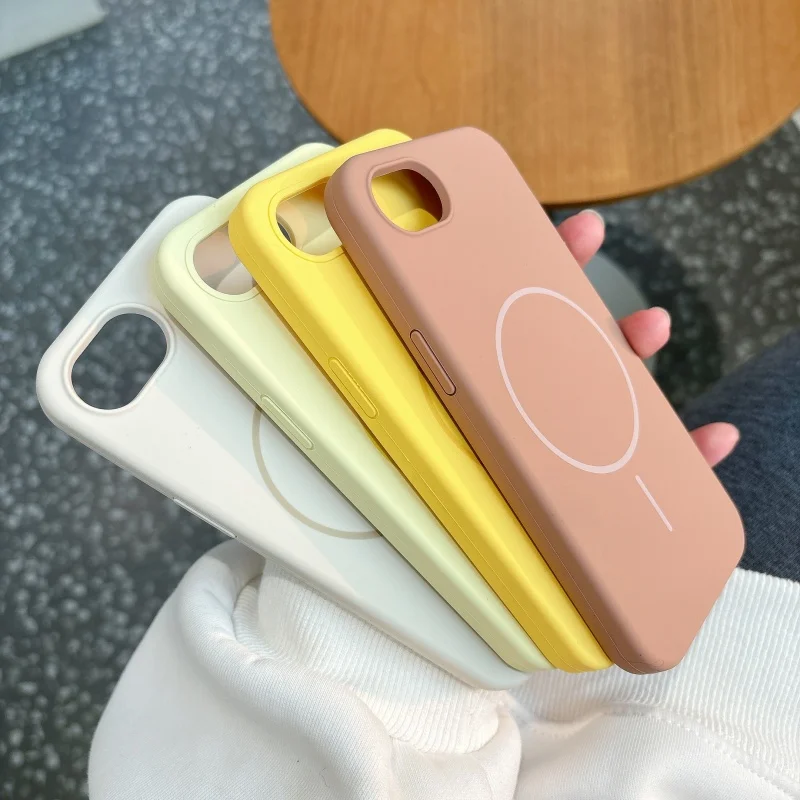 Magnetic Matte Soft Cover with Liquid Silicone