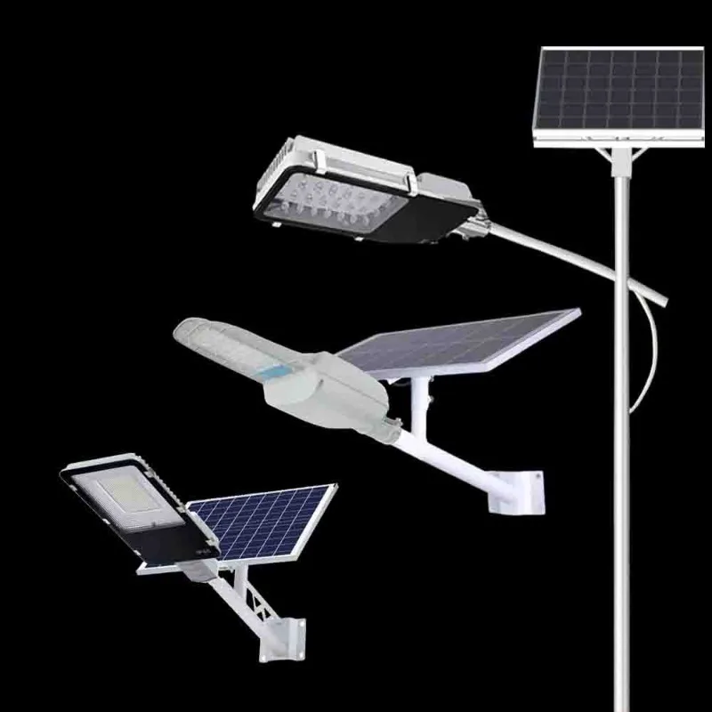 

Solar street light factory integrated outdoor waterproof lithium battery LED solar light wholesale Mains power street light pole