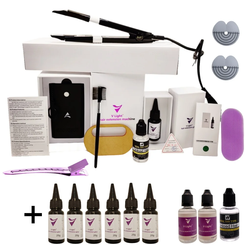 V-светильник технология прибор для наращивания волос без следов лента для наращивания волос набор инструментов для наращивания волос с V светильник V-светильник технология прибор для наращивания волос без следов лента для наращивания волос набор инструментов для наращивания волос с V светильник