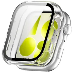 Premium Glass Case and Protective Bumper Frame for Fit 5 (Transparent)