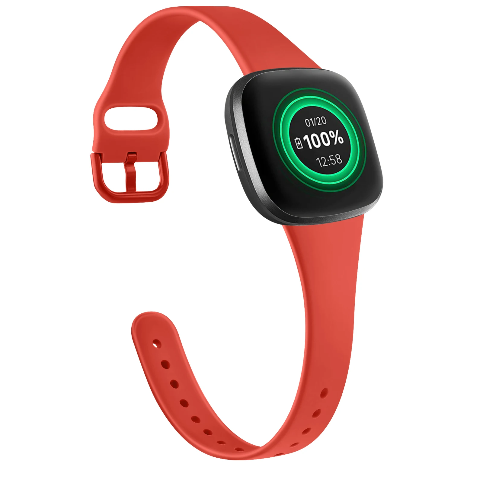 Silicone Slim Strap Band Bracelet Replacement