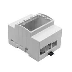 Raspberry Pi 4 ABS DIN Rail Mount Case with Cooling Fan and Optional Aluminum Heatsink (Case for Pi 3)