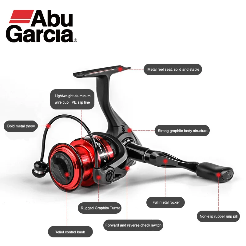 Original Abu Garcia Bmax II Black Max II 500-5000 Spinning Fishing Reel  4+1BB Graphite Body Saltewater Fishing Reel Fishing Coil - AliExpress