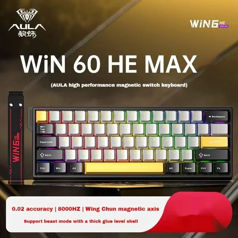 AULA WIN60 HE カスタム AULA WIN60 WIN68 HE MAX Magnetic Switch Mechanical Keyboard 8K
