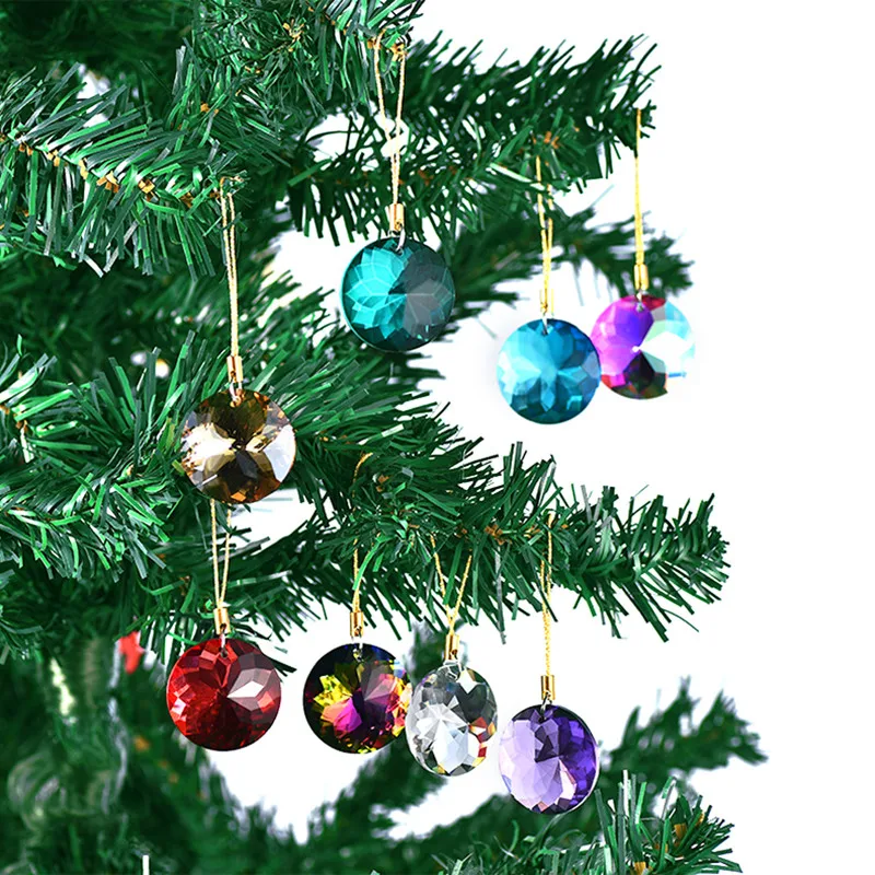 12 Prismi Di Cristallo Colorati Per Natale – Decorazioni Natalizie Da Appendere Per Albero, Matrimoni E Centrotavola - 6