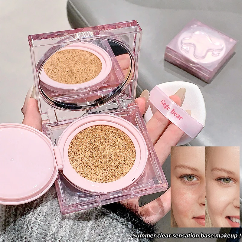 Moisturizing Air Cushion Foundation Light Natural Clear Liquid Brightens Skin Tone BB Cream cushion foundation