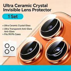 Premium Metal Camera Lens Protector: Tempered Glass Anti - Scratch Ring Cover - iPhone 13 Pro Max (1 set)