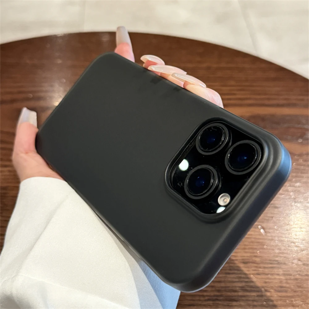 Soft Matte Candy Transparent Phone Case For iPhone 17 16 15 14 Pro Max Plus 13 12 11 XR Shockproof Silicone Bumper Cover