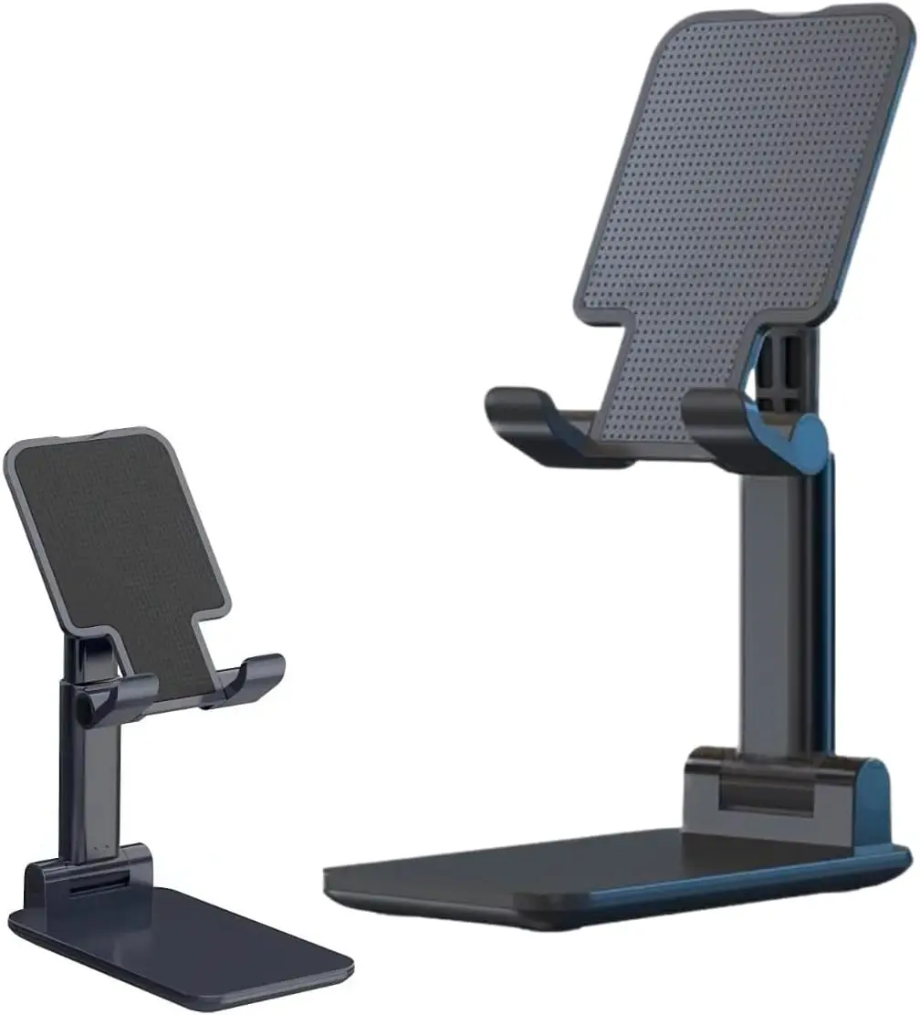 Sleek Aluminum Adjustable Desk Phone Stand