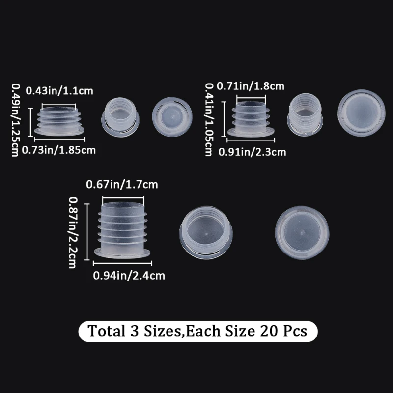Bouchons De Bouteille De Vin Transparents - Lot De 50 Pièces, Pour Sel Ou épices, Neuf