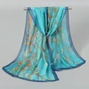Plum Blossom Pattern Simulation Silk Scarf Women's Chiffon Scarf Long Gauze Scarf Sunscreen Shoulder Bag Headscarf 1
