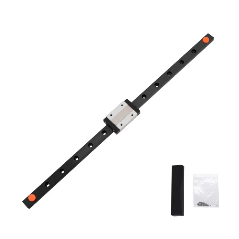 MGN12 12mm คู่มือเลื่อนเชิงเส้นสีดํา L 50 100 300 500 1200 มม.+ MGN12H หรือ MGN12C สําหรับ DIY 3D เครื่องพิมพ์และเครื่อง 1