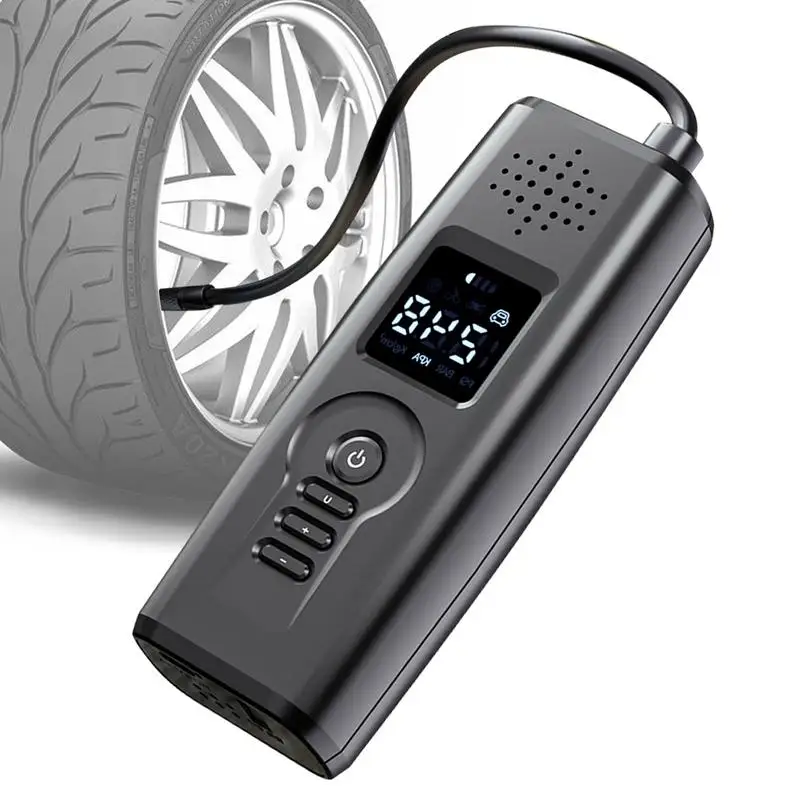 

Electric Air Pump For Bike Tires Smart Bicycle Inflator DC12V Rechargeable Air Pump Universal Tire Compressor Up To 140PSI For