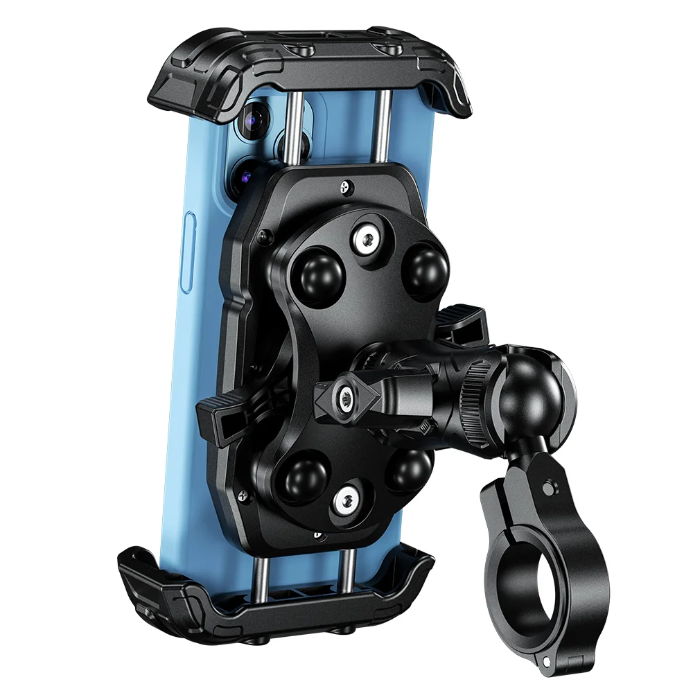 AntiVibrationMotorcyclePhoneMount1BallHandlebarPhoneHolderOne
