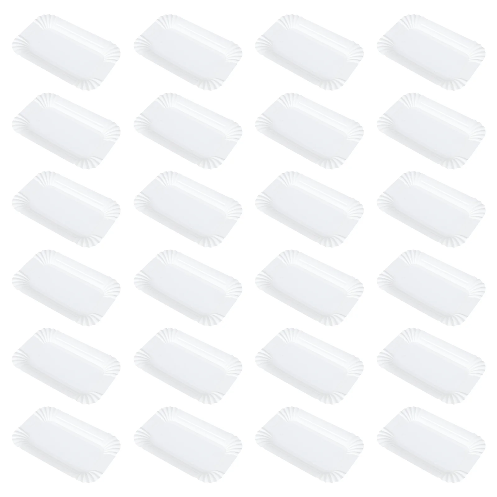 100 PCS Decorations Paper Plate for Cake Dessert Plates Birthday Dinnerware Clear