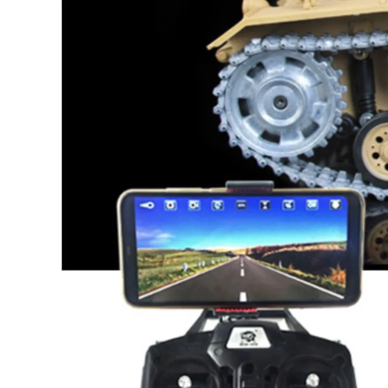 HENG LONG 1/16 스케일 Tk-7.0 업그레이드 FPV 카메라 장착 Panzer III H RC 탱크 3849 360 °   터렛 옐로우 리모컨 장난감 소년용 TH17368