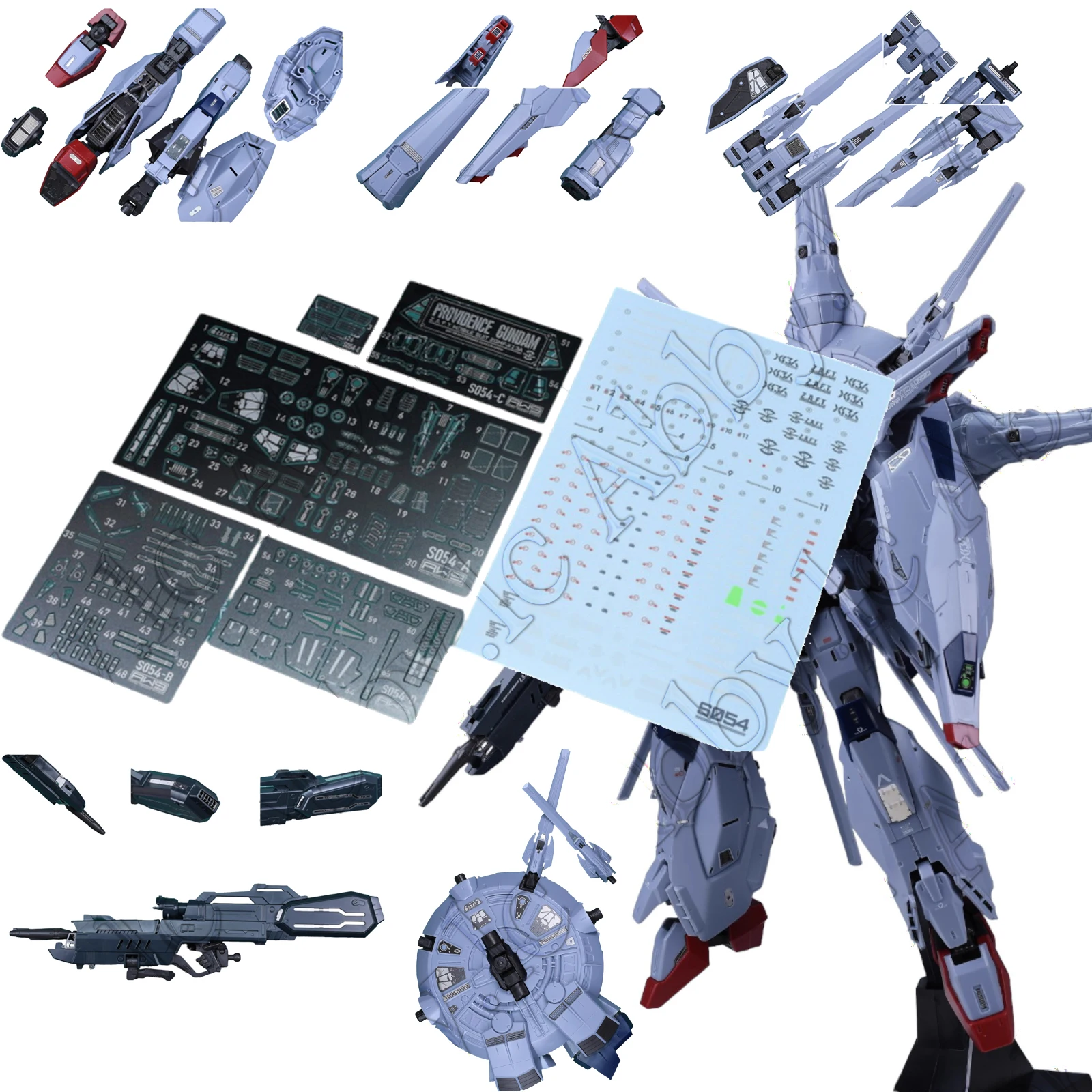Set De Feuilles Gravées Et Décalco AW9/MADWORKS Pour HG 1/144 Shenlong Gundam