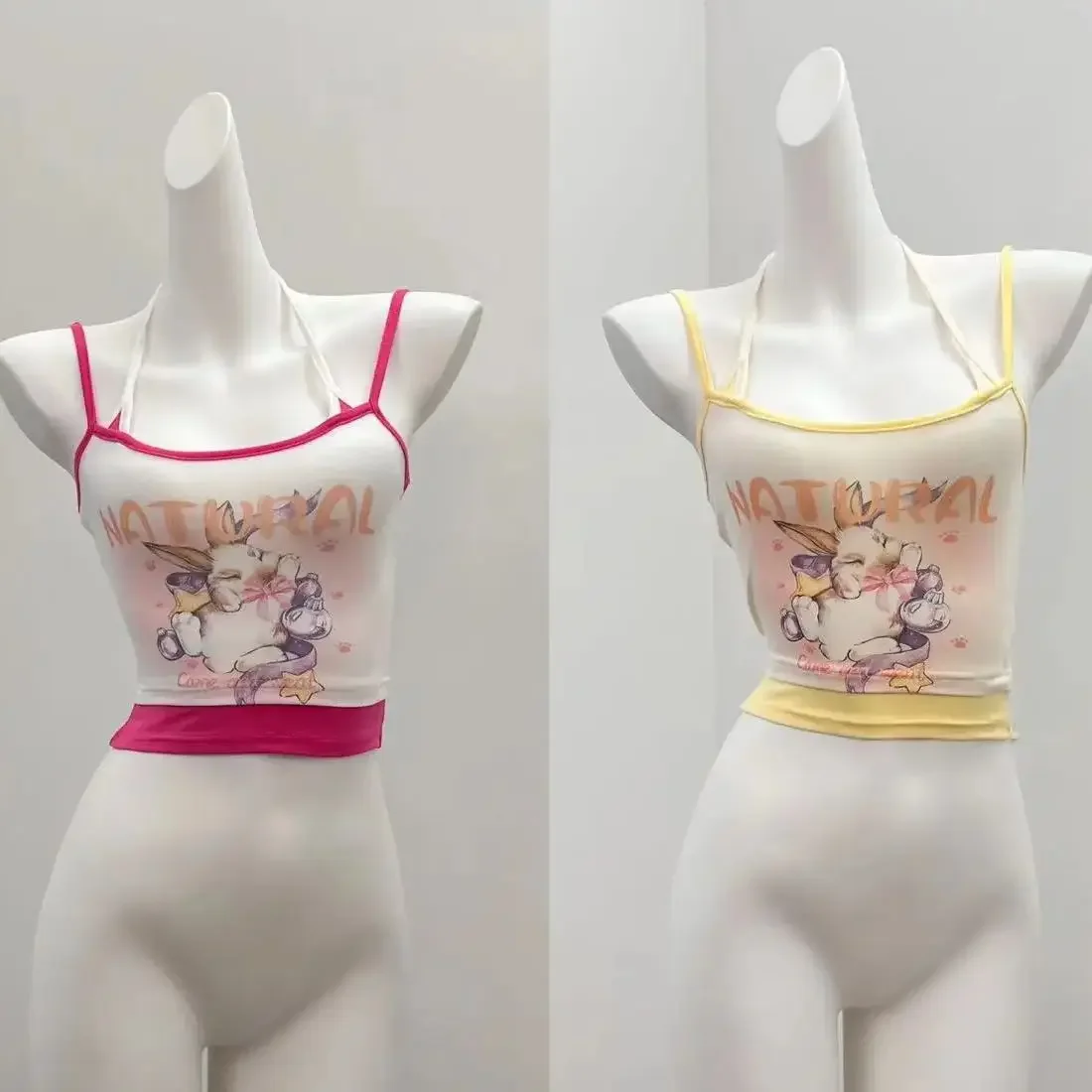 

Women Pink Graphic Print Crop Top 90s Aesthetic Corset Top Off Shoulder Sleeveless Y2k Vest Vintage Tank Tops 2000s Clothes 2024