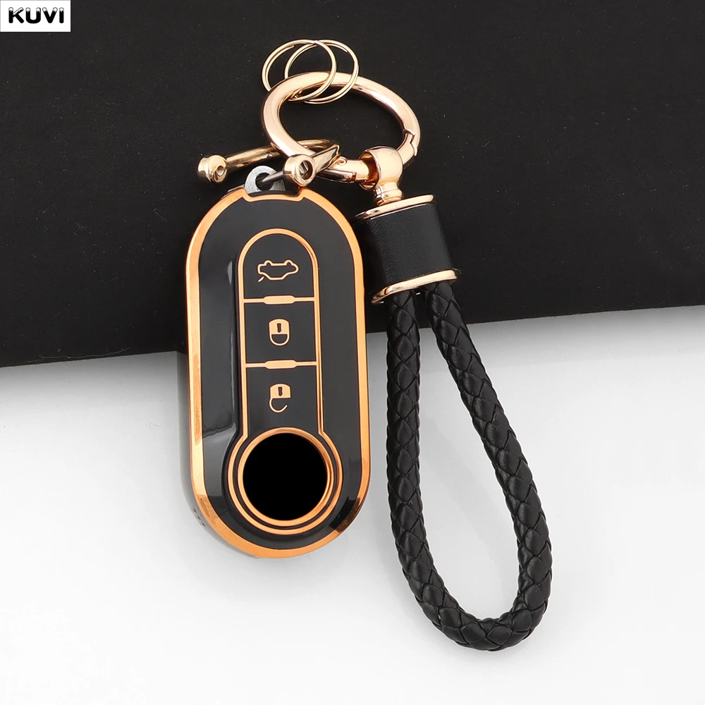 Premium TPU Folding Car Key Case Cover Shell