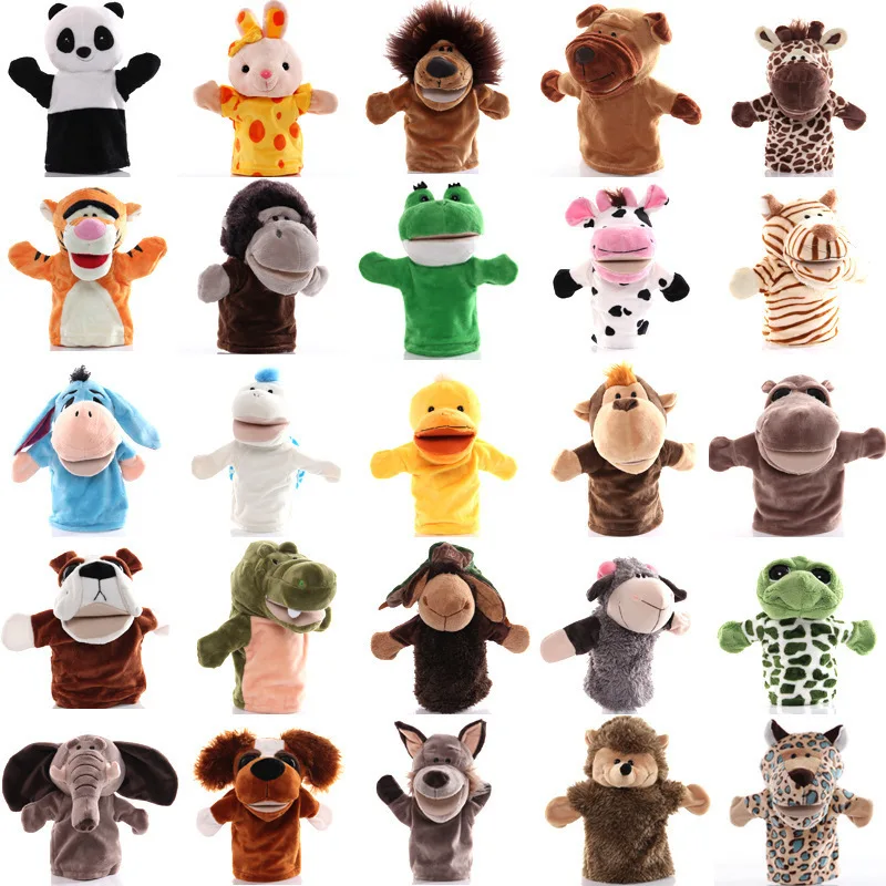 

Animal Hand Puppet Educational Puppets Pretend Telling Story Doll Toy for Children Kid Fidget Toys Kawaii Plush Frog Plush