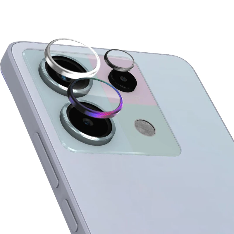 

Кольцо для камеры из алюминиевого сплава с закаленным стеклом для Redmi Note 13 Pro 4G Pro + стеклянная защита для объектива Redmy Note13 13Pro +