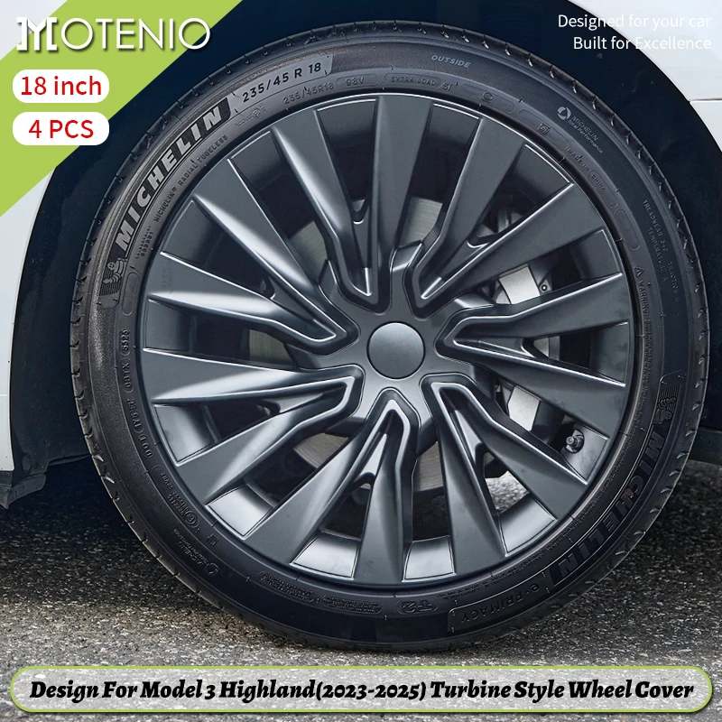 テスラ モデル3 ハイランド 2023-2025 用 4PCS 18インチ タービン