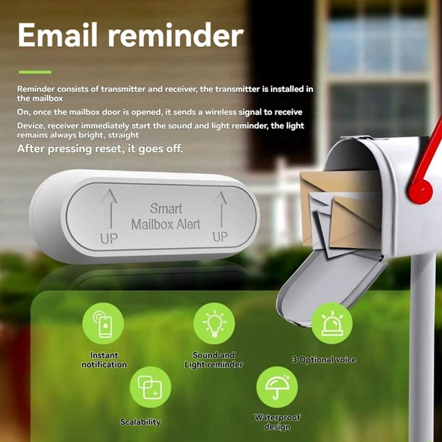Mailbox Alert with Text Message and Email Notifications (External) 並行輸入品 I made a mailbox sensor that alerts you via SMS when mail is