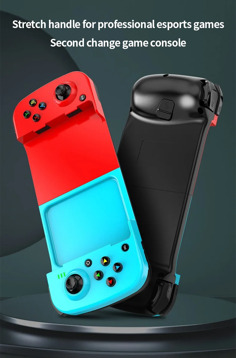 Wireless Bluetooth 5.0 Stretchable Gamepad with Retractable Joystick for Smartphones and Consoles