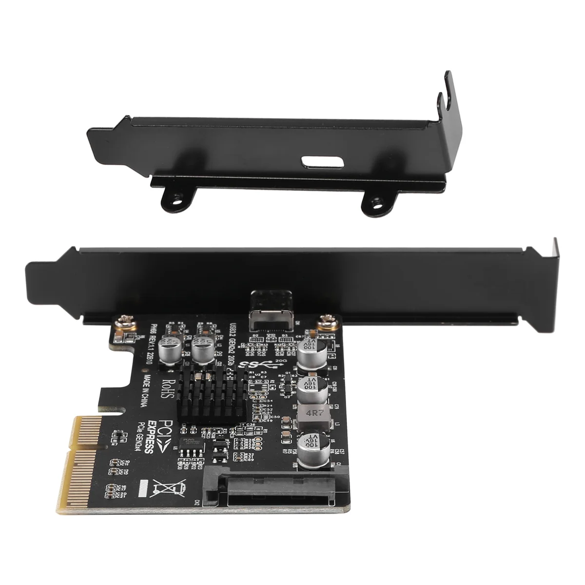 Windows 8/10/Linux용 최신 USB PCIE 카드 유형 C PCI-Express 4X - USB 3.2 Gen 2X2(20Gbps) ASM3242 칩셋