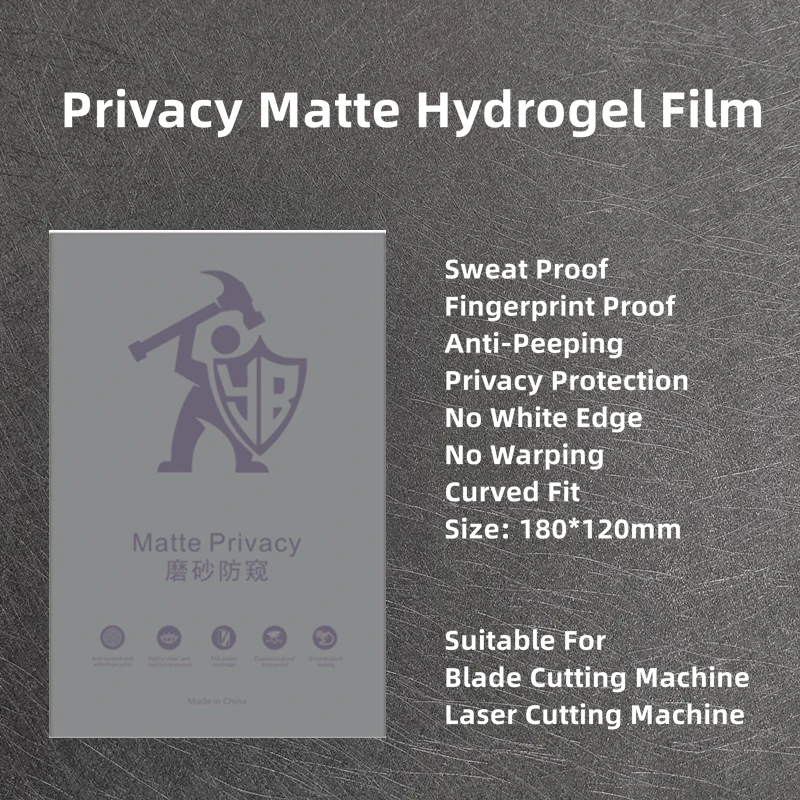 50pcs TPU Matte Protection Flexible Hydrogel Film For Mobile Phone Frosted Screen Protective Cutting Machine Anti-fingerprints