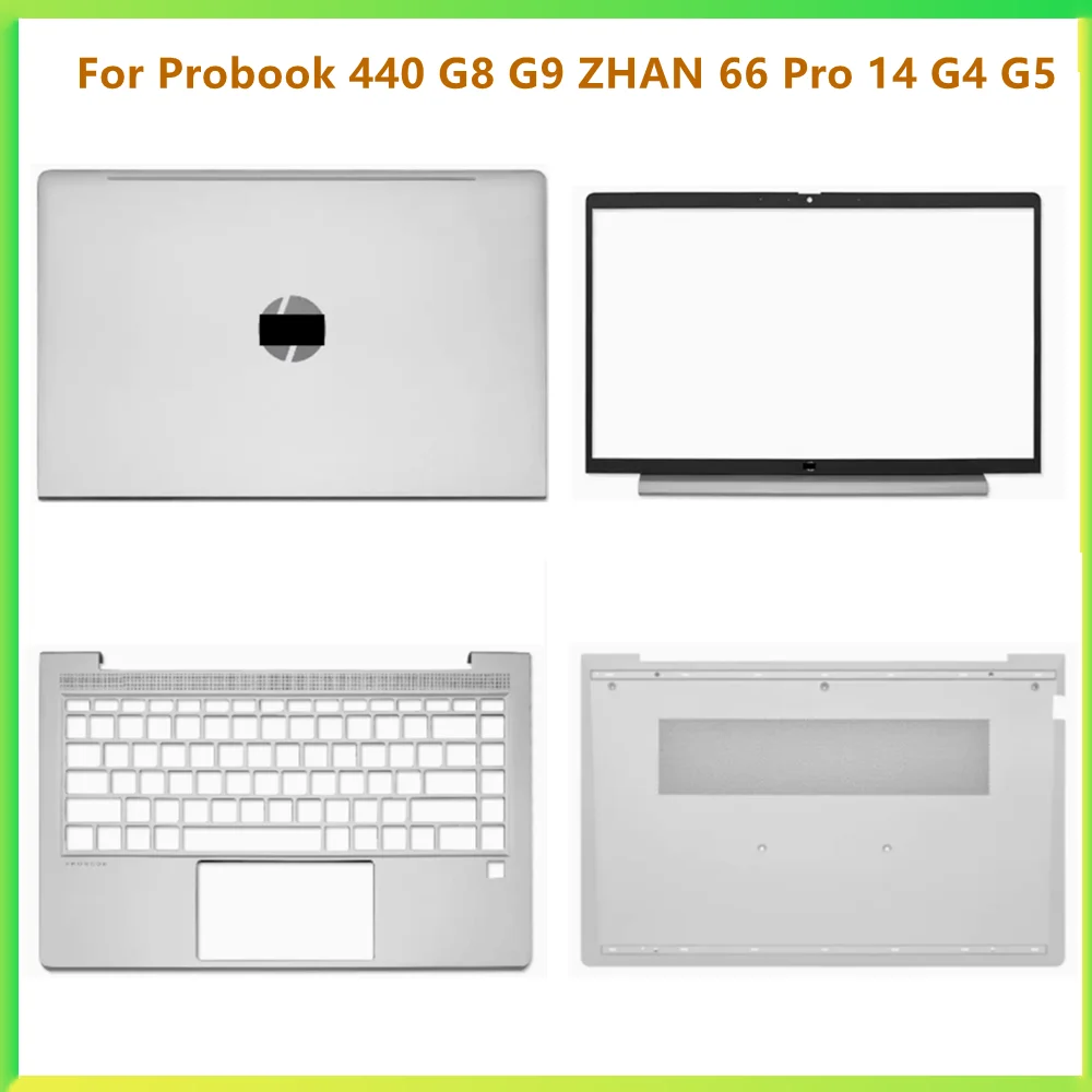 Laptop Lcd Back Cover Moldura Frame Top Case Palmrest Upper Bottom Case para hp Probook 440 g8 g9 Zhan 66 Pro 14 g4 g5 Novo