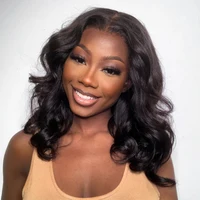 Tuneful-Perruque Bob Lace Front Body Wave Péruvienne Naturelle, Cheveux Humains, Documents Naturels 2