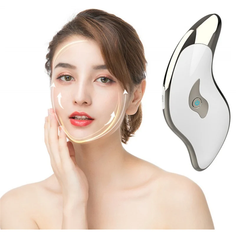 Gua Sha Board Lifting Scraper Anti Wrinkles Whole Body Caring Anti Aging USB Charging Vibration For Women wheelton auto rotated flush pre filter backwash spin down sediment double sided scraper whole house filter system 1 2