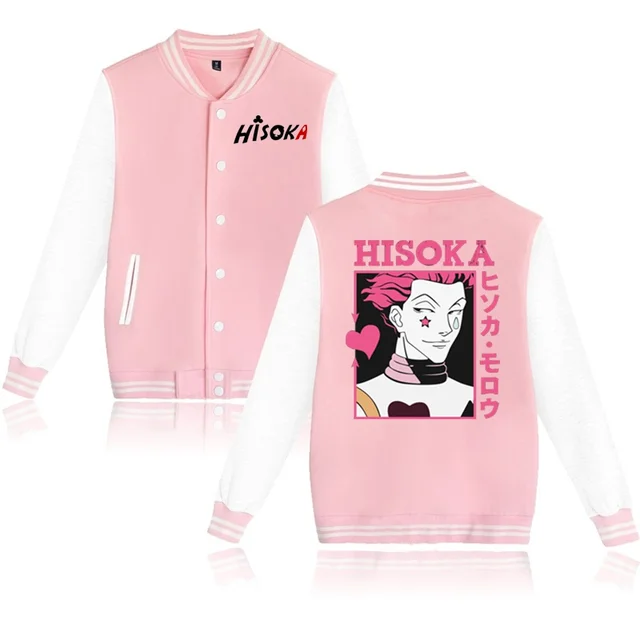 Hunter X Hunter Hisoka Baseball Jacket Unisex Fashion Anime Baseball Jersey Streetwear Casual Bomber Jacket Baseball Coat Aliexpress