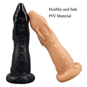 Silicone Dragon Anal Plug Dildos with Suction Cup Soft Dick Erotic Penis Large Phallus Butt Plug Sex Toys for Women Masturbation 5