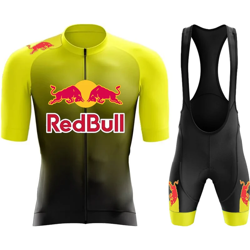 Sportswear Cycling Man Red Bull Jersey Men 2024 Men's Mtb Clothing Sports Set Clothes Pants Gel Laser Cut Shorts Bike Outfit Bib 5