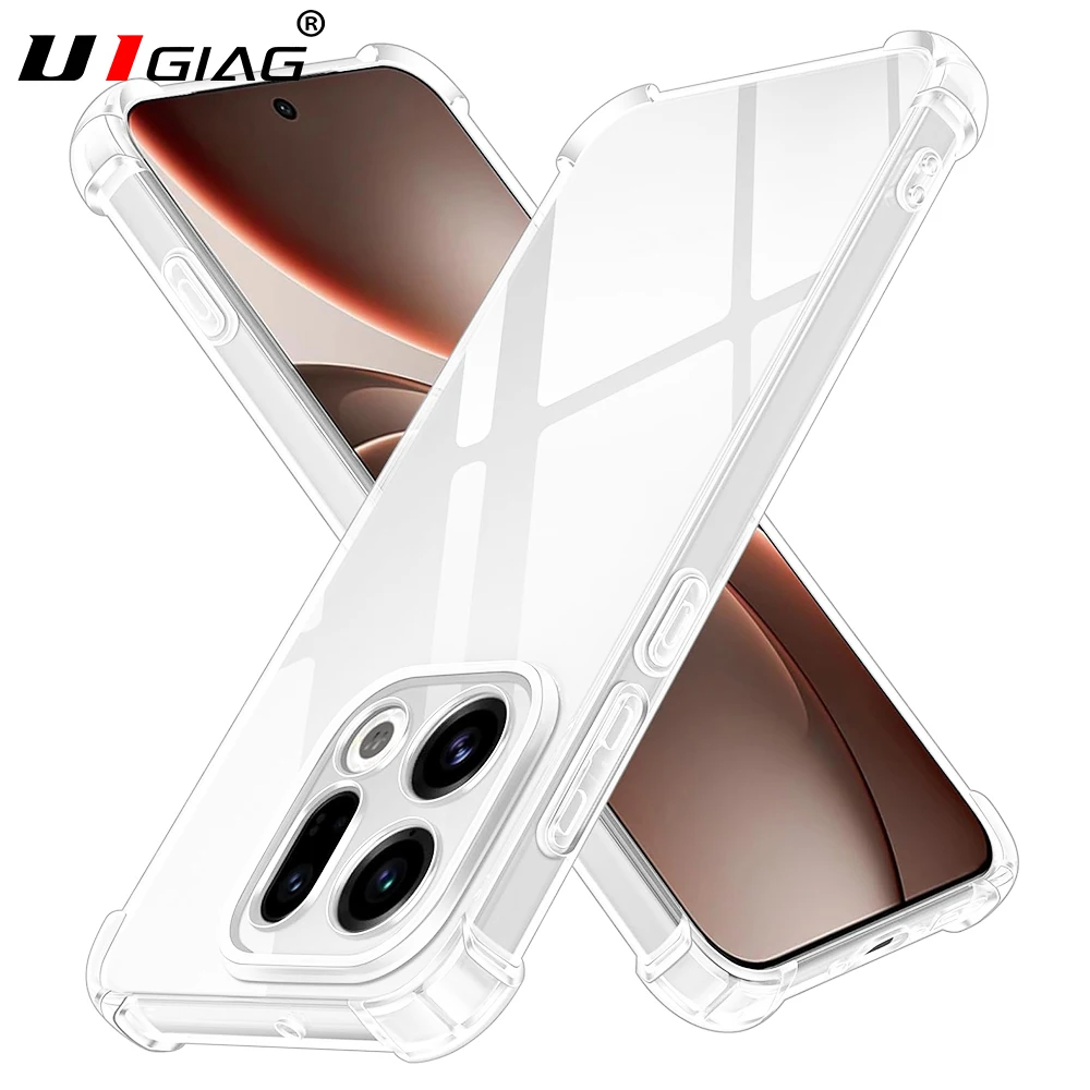 Shockproof Silicone Soft Transparent Shell - Ultra Thin Clear TPU Back Cover