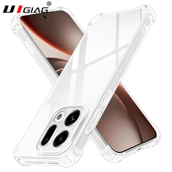 Shockproof Silicone Soft Transparent Shell - Ultra Thin Clear TPU Back Cover for OPPO find x6