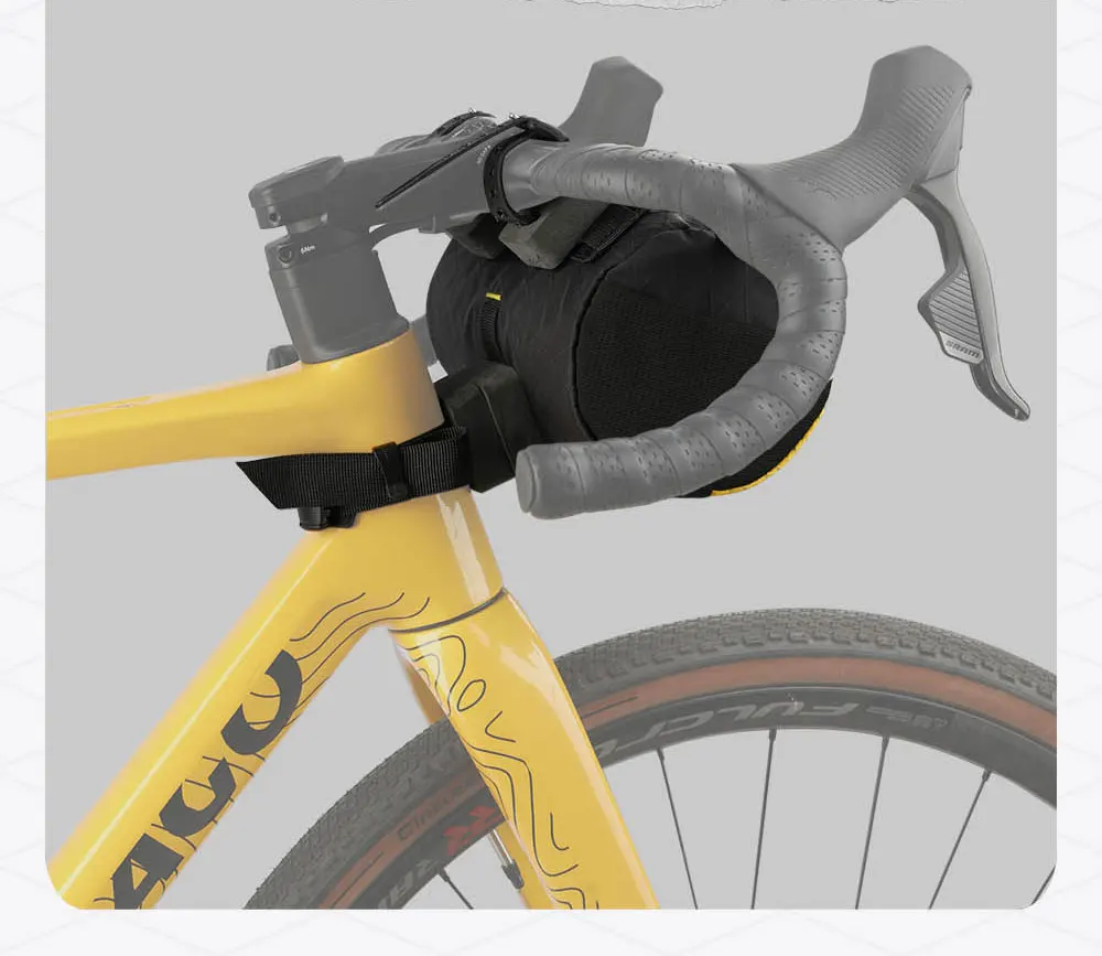 Rhinowalk Fahrrad-Lenkertasche, Bikepacking für MTB, Straße, Kies, Fahrrad-Fronttasche, Wildnis-Serie, EVA, 3D-Design, verschleißfest – Detail 12