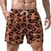 Men's Leopard Print Beach Shorts 3d Print Casual Party Clothes Board Shorts Harajuku Breathable Swimsuit Homme Oversized Clothes 1