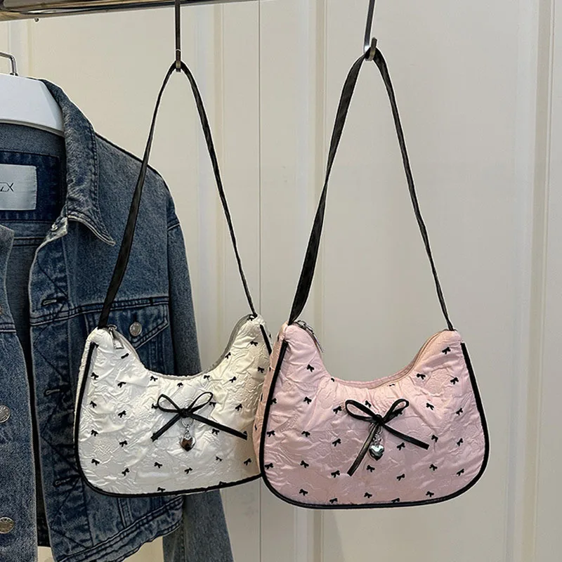 New Y2K Korean Handbag Fashion Women's Shoulder Bag Minimalist Underarm Crossbody Bag Commuter Messenger Backpack Decor Gift 5