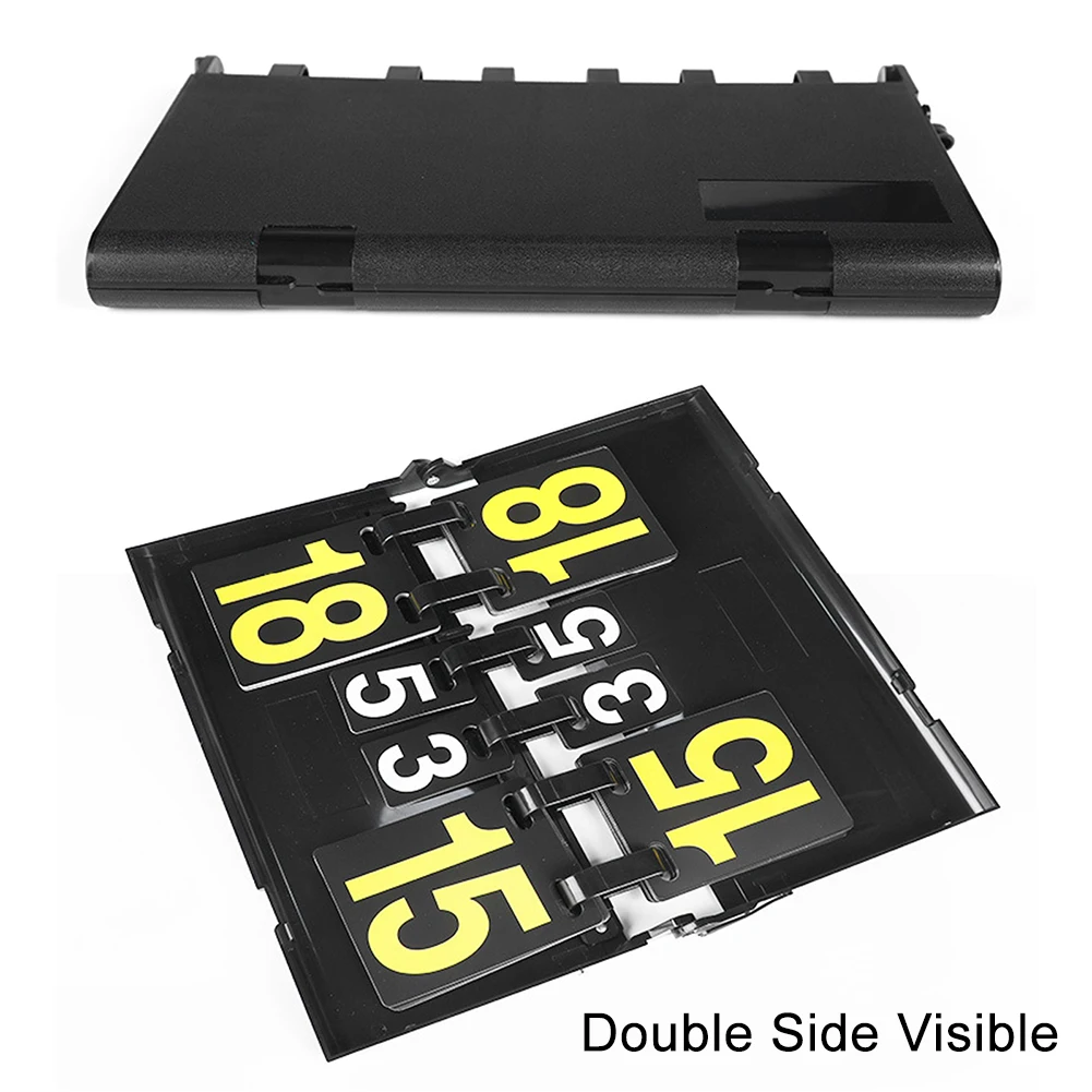 

1pc 6 Digits Flip Scoreboard Tabletop Score Flipper Football Flip Score Keeper For Basketball Pong Triangular Base Design