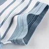 2025 Summer Clothes Children's T-Shirts Boys Striped Short Seleeve T Shirt Girls Short Sleeve O-Neck Cotton Top Kids Outfit 5