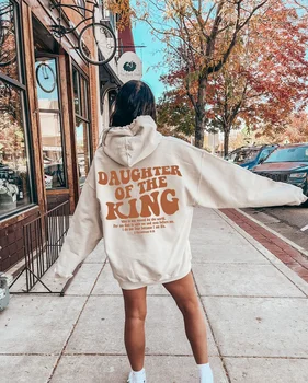 Daughter Of The King Hoodie, Aesthetic Christian Sweatshirt