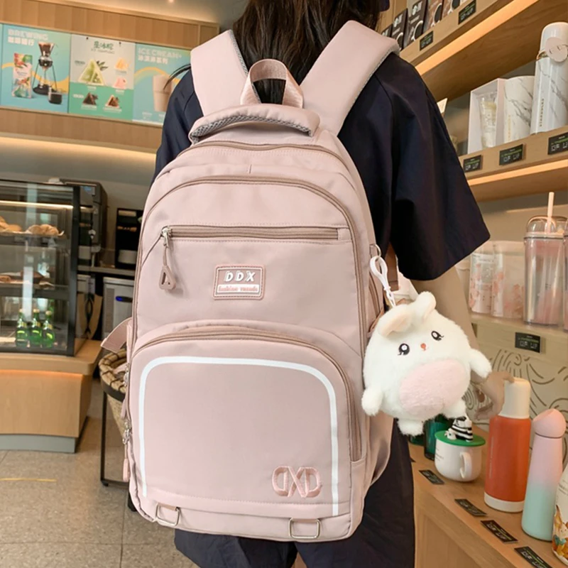 

School Bags for College Student Large Capacity Waterproof Travel Laptop Bag Primary School Backpack Teens Girl Schoolbag Mochila