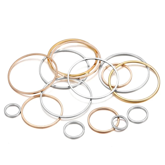 Earring Hoops Jewelry Making  Metal Hoops Jewelry Making - 20 25 30 35mm  Gold Metal - Aliexpress