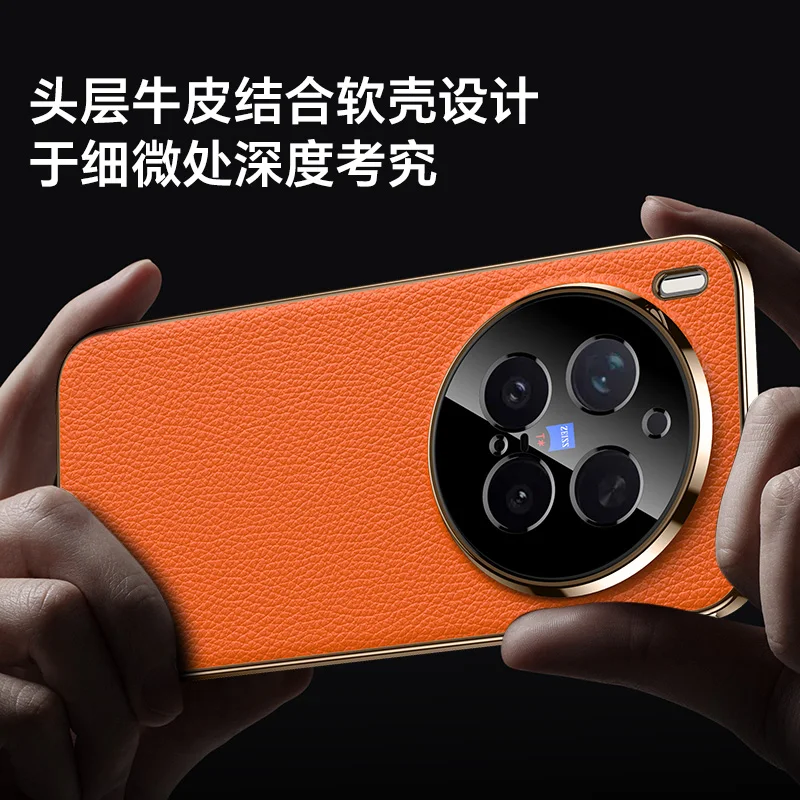Luxury Genuine Leather Ultrathin Shockproof Phone Case Cover